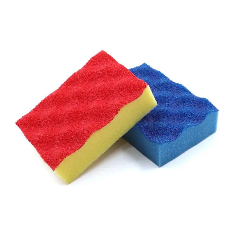 Sandblåst Coating Wave Sponge for kjøkkenrengjøring